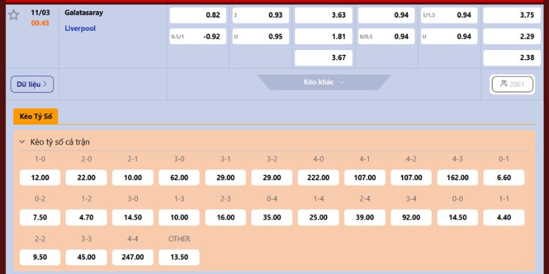 Soi kèo chuẩn xác trận Galatasaray vs Liverpool